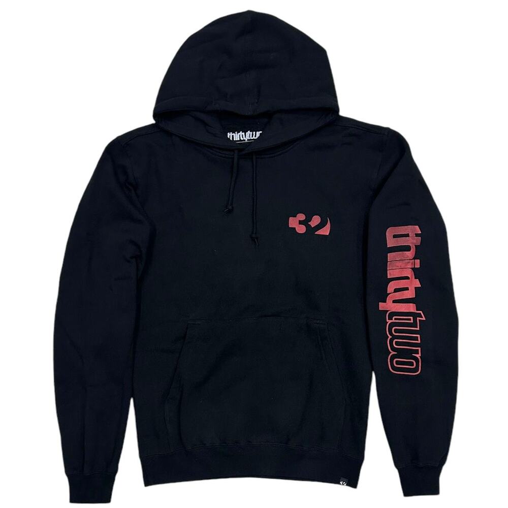 ThirtyTwo Men's Double Pullover Hoodie Sweatshirt in Black/Red